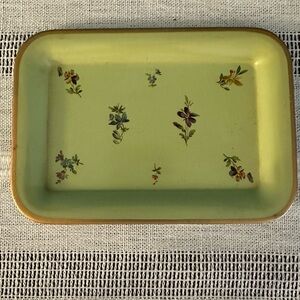 Vintage tin trinket tray